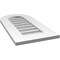 Ekena Millwork Round Top Surface Mount PVC Gable Vent: Non-Functional, w/ 3-1/2"W x 1"P Standard Frame, 14"W x 28"H GVPRT14X2801SN - alternate 2